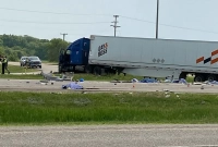 ১৫ জনের মৃত্যু বাস-ট্রাকের মুখোমুখি সংঘর্ষে