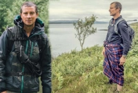 এবার লুঙ্গি পরে অ্যাডভেঞ্চারে বেয়ার গ্রিলস