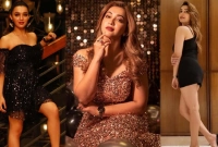 কালো পোশাকেও মোহময়ী কৌশানী