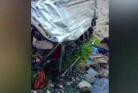 বাস খাদে, ১২ জনের মৃত্যু