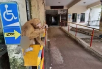 চিকিৎসা নিতে হাসপাতালে আসে আহত বানর!