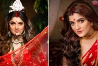 আবার কনের সাজে শ্রাবন্তী