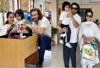 শেহজাদকে স্কুলে নিয়ে গেলেন শাকিব-বুবলী