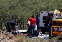 যাত্রীবাহী বাস উল্টে ১৬ জনের মৃত্যু 