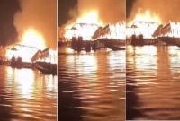 কাশ্মিরের ডাল লেকে ভয়াবহ আগুন, নিহত ৩ বাংলাদেশি