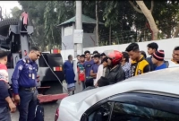 ট্রাক-প্রাইভেটকার সংঘর্ষ, ঘটনাস্থলেই ২ জনের মৃত্যু