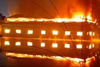 টেক্সটাইল মিলে ভয়াবহ আগুন