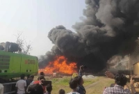 ভয়াবহ আগুন বিআইডব্লিউটিএ’র গুদামে