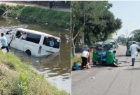 মুখোমুখি সংঘর্ষ মাইক্রোবাস-সিএনজির 