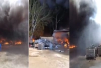  ভয়াবহ আগুন ইসরায়েলের সেনা ঘাঁটিতে