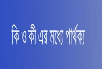 কি আর কী এর মধ্যে পার্থক্য কী?