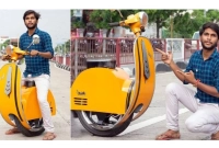 এবার এক চাকার ই-স্কুটার বানিয়ে বিশ্বকে তাক লাগালেন যুবক!