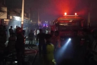 খুলনায় পাটের বস্তার গোডাউনে আগুন, নিয়ন্ত্রণে ৯ ইউনিট