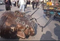 বিদ্রোহীরা ভেঙে ফেললো বাশার আল-আসাদের বাবার ভাস্কর্য