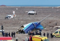 উড়োজাহাজটি মাটিতে পড়ার সঙ্গে সঙ্গে আগুন ধরে যায়, ৩৮ জনের মৃত্যু