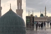 শবেবরাতে মসজিদে নববীতে স্বস্তির বৃষ্টি