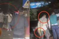 চাপাতি-হাতে-ব্যাগ-ছিনিয়ে-পুলিশের-সামনেই-হেঁটে-গেলো-ছিনতাইকারী