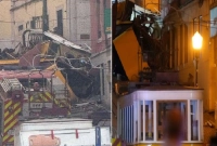 মুহূর্তেই দুমড়ে মুচড়ে যায় ট্রামটি, ঘটনাস্থলে উদ্ধারকারীরা, ১৮ জনের মৃত্যু