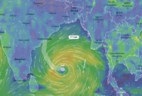 বঙ্গোপসাগরে-অবস্থানরত-ঘূর্ণিঝড়-‘মোন্থা’-উত্তর-উত্তরপশ্চিম-দিকে-অগ্রসর-হচ্ছে