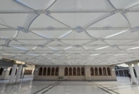 মদিনার-মসজিদে-নববীর-ছাদে-নতুন-ছাউনি-স্থাপন