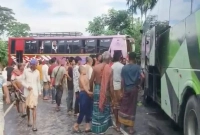 যাত্রীবাহী-দুটি-বাসের-মুখোমুখি-সংঘর্ষ